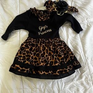 Leopard Print Kids Costume Dress